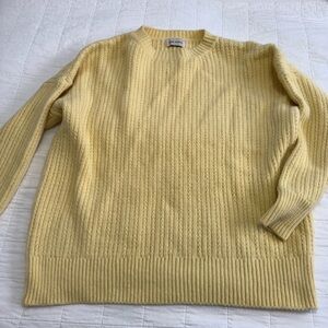Miss Studio Yellow Crewneck Sweater